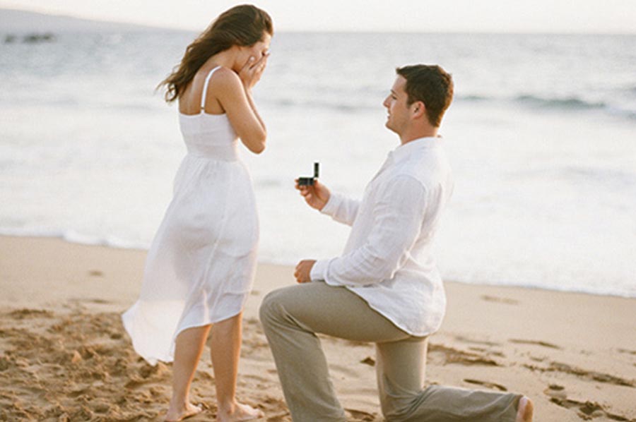 Demande en mariage à Ibiza, plage